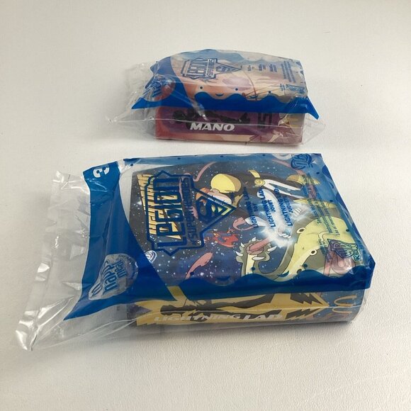 Legion Of Super Heroes McDonald's Toys #4 Mano #3 Lightning Lad Lot New Sealed - Picture 3 of 6